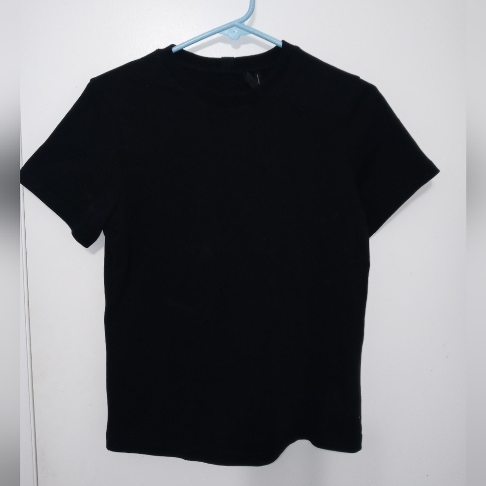 Helmut Lang Short Sleeve Basic Black Heavyweight Classic T Shirt M